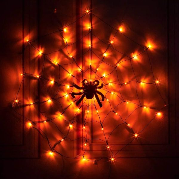 Invobrite Halloween Spider 80Led With Remote Control | 8 Light Modes