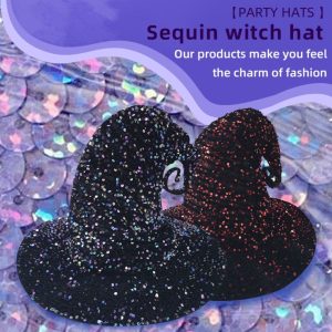 Starrywitch Sparkling Sequin Witch Hat