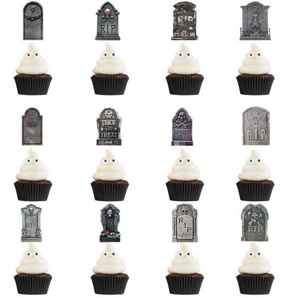 Tombcake Halloween Cupcake Toppers