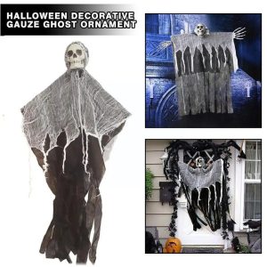 50% | Wraithskull Halloween Hanging Ghost Skull With Gauze