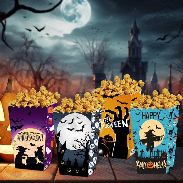 Creepop 4Pc Halloween Popcorn Boxes