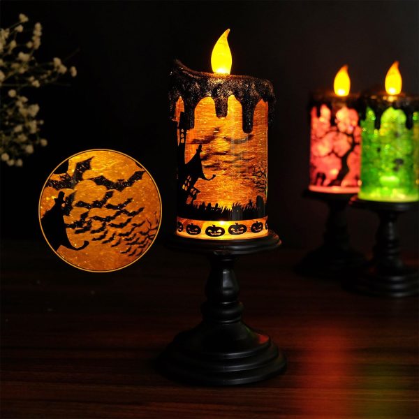 Candlite 10" Grand Glittering Halloween Led Candles