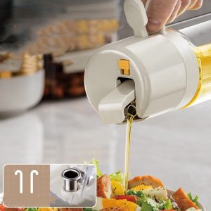 2 In 1 Oil Sprayer Bottle Bbq Cooking Oil Dispenser