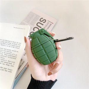 Airpod Case Protective Case Cartoon Grenade Silicone