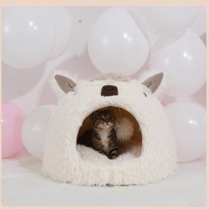 Alpaca Pet Bed Warm Plush Cat Dog Bed