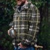 Autumn And Winter Casual Button Pocket Flannel Plush Men'S Sweater