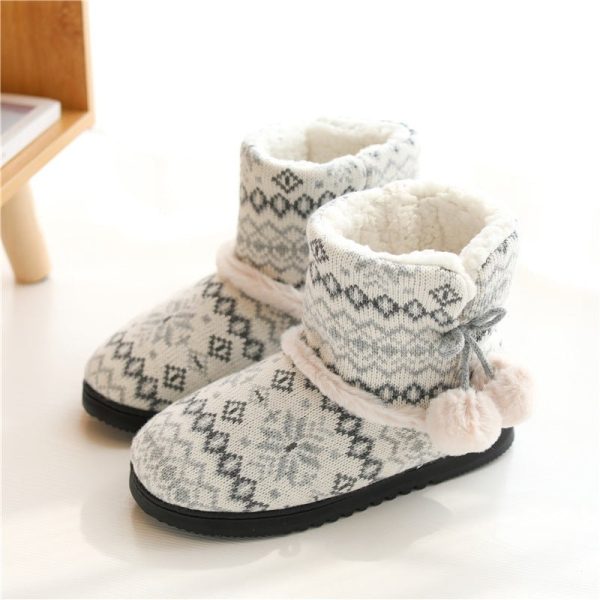 Autumn And Winter Home Shoes Indoor Warm Cotton Boots