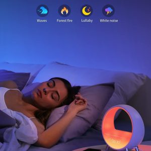 Atmosphere Lamp Bluetooth Speaker Smart Alarm Clock Night Light Wake Up Light Sunrise Sunset Lamp