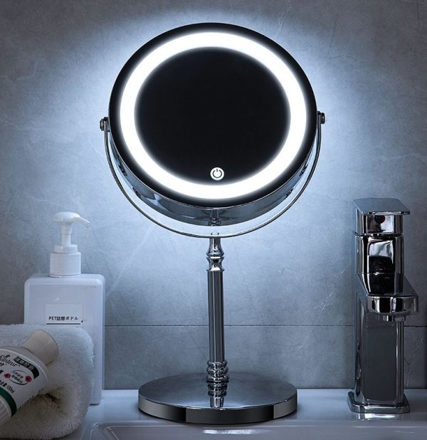 Double-Sided Makeup Mirror