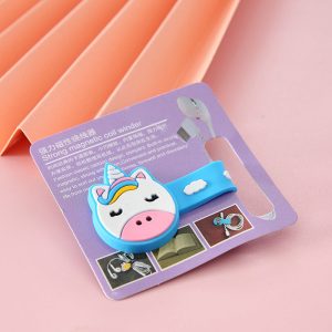 Cute Silicone Cartoon Magnetic Desktop Cable Organizer