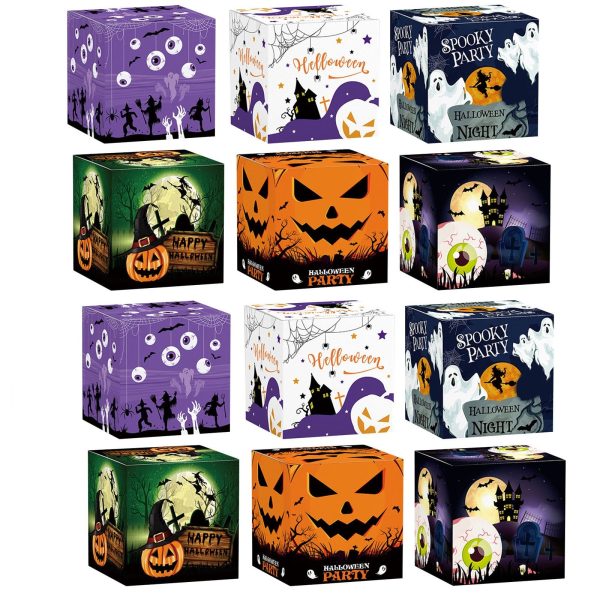 Pacreep 12Pc Halloween Gift Bags For Candy & Treat Packaging