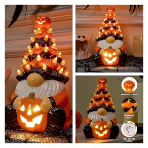 Halloween Dwarf Decoration With Light