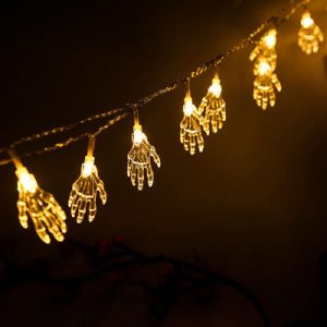 Starbones Solar Led Halloween Skeleton Hand Lamp String