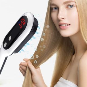 Electric Head Massager Magnetic Therapy Hair Growth Massage Brush Led Display