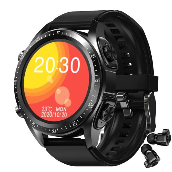 2-In-1 Smart Watch With Headphones Heart Rate Monitor Bluetooth Calling