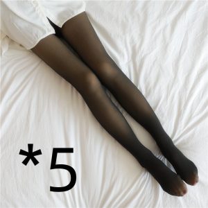 Translucent Plus Size Leggings Fleece Lined Tights Pantyhose Thermal Winter Tights