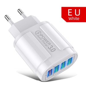 4 Usb Butterfly Fast Charge Multi-Port Mobile Phone Charger