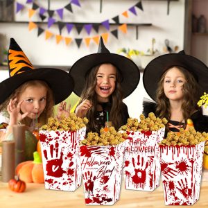 Creepop 4Pc Halloween Popcorn Boxes