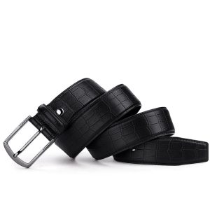 Men Pin Buckle Trousers Belt