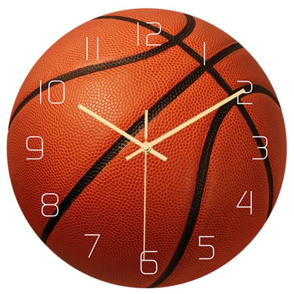 Sports Ball Silent Movement Wall Clock