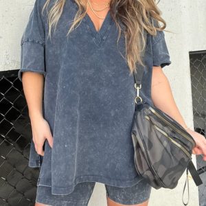 Women'S Summer Washed Set 