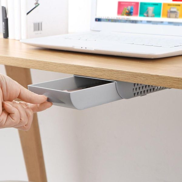 Stackable Hidden Office Drawer Organizer Under Desk