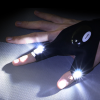 Led Outdoor Flashlight Half Finger Gloves