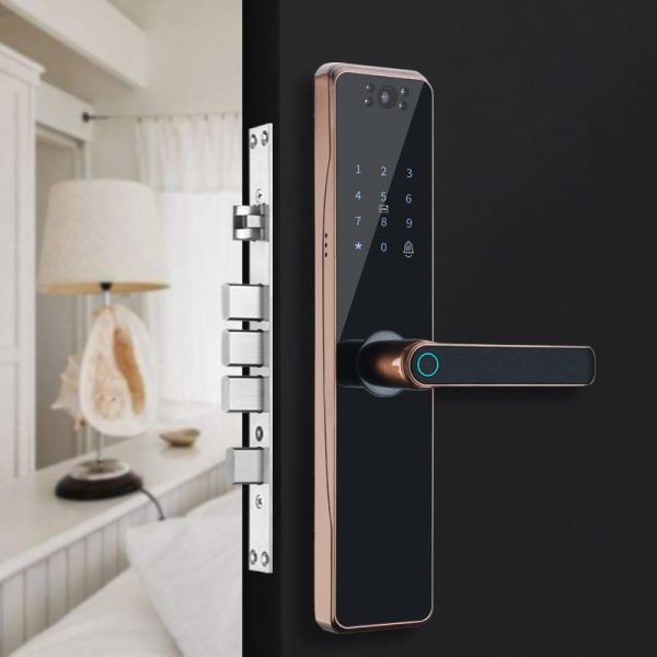 Smart Home Surveillance Camera Fingerprint Password Lock