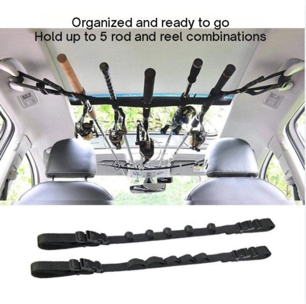 Straps For Rod Holder For Vehicles