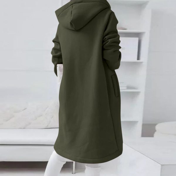 Hooded Long Sleeve Zipper With Pocket