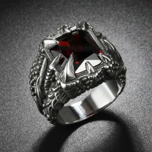 Men'S Vintage Dragon Claw Ring