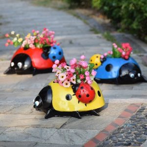 Cute Ladybug Flower Pot