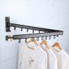 Space Saving Wall Mount Retractable Cloth Drying Rack