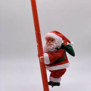 Electric Santa Claus Climbing Ladder