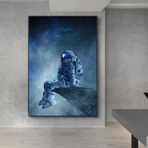 Lone Astronaut Canvas Art