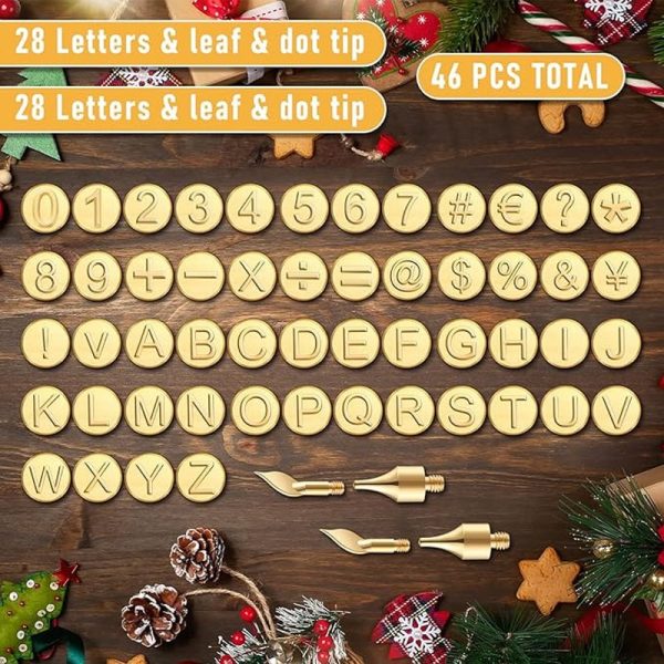 26 Letters Copper Mold —Diy Wood Burning/Carving Set