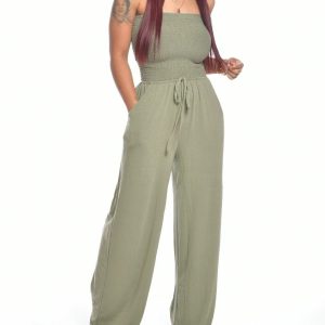 Strapless Waist Jumpsuit