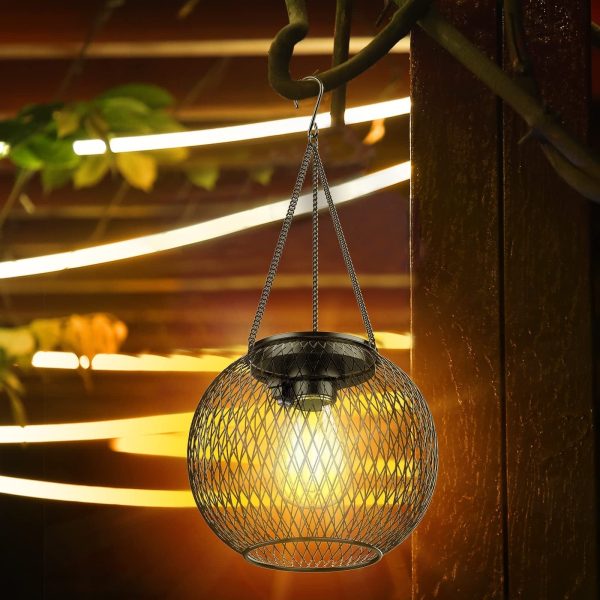 Solar Outdoor Lights Hanging Lantern