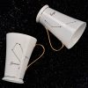 White And Gold Ceramic Coffee Mugs With Zodiac Signs