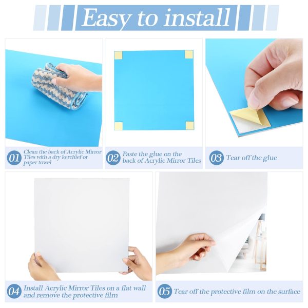 3D Self Adhesive Diy Mirror Wall Sticker