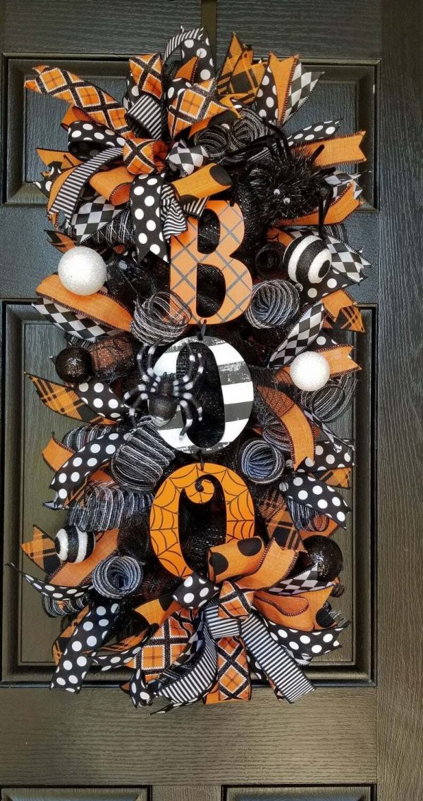 Halloween Swag Wreath Fall Wreath