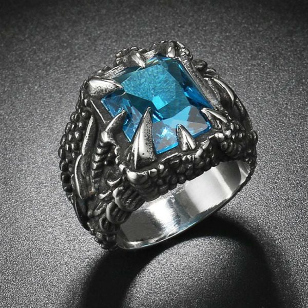 Men'S Vintage Dragon Claw Ring