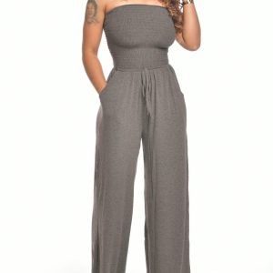 Strapless Waist Jumpsuit