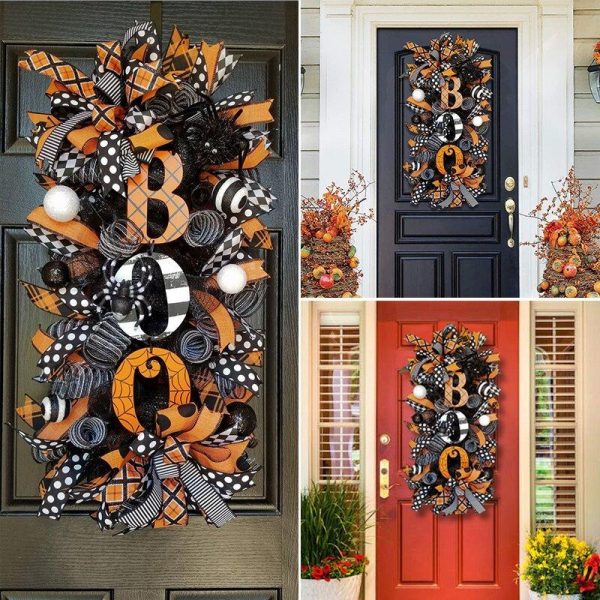 Halloween Swag Wreath Fall Wreath