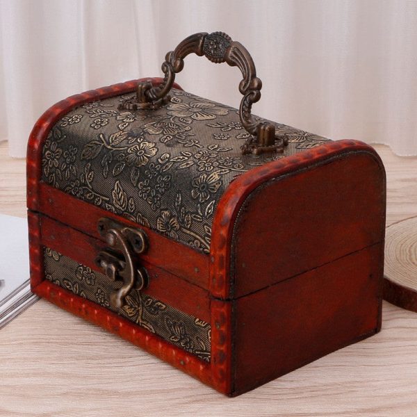 Small Vintage Jewelry Box Treasure Organizer