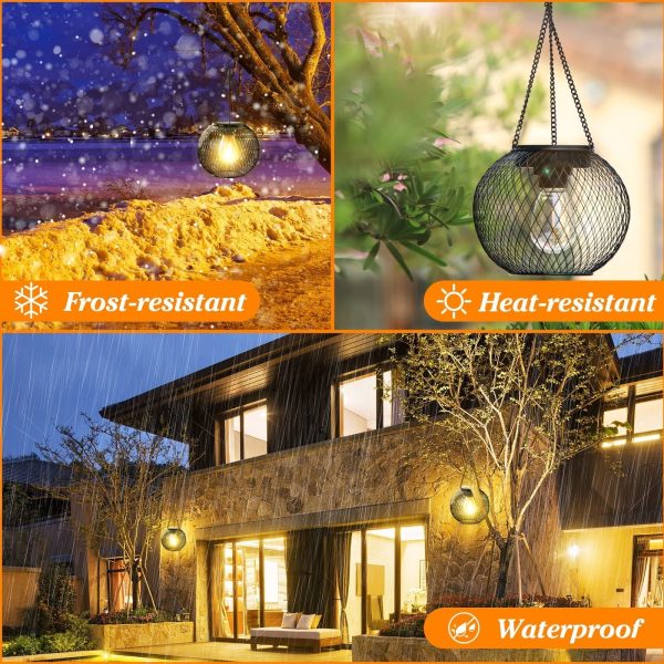 Solar Outdoor Lights Hanging Lantern