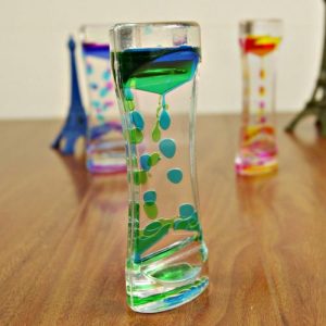 Floating Oil Bubble Hourglass