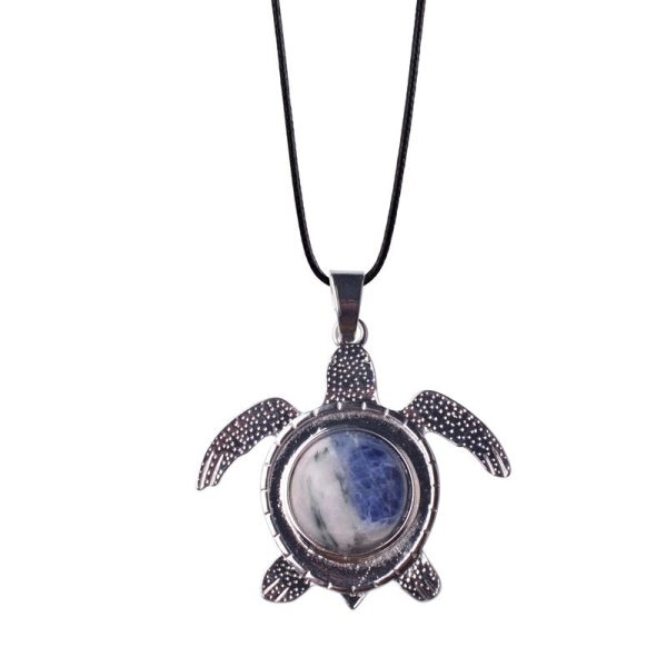 Sea Turtle Natural Stone Necklace