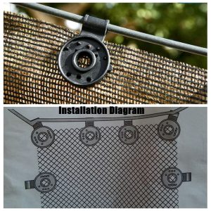 Sun Shade Fix Clamp Net Clip