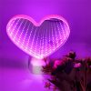 Heart Mirror Led Night Lamp